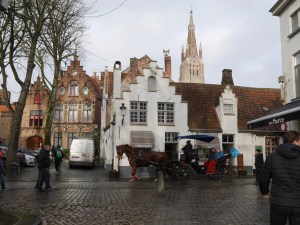 Horse transport in Bruges