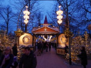 Tivoli lit up for Christmas