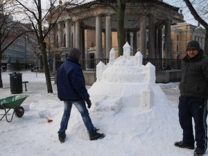 Ice sculpture in Oslo
